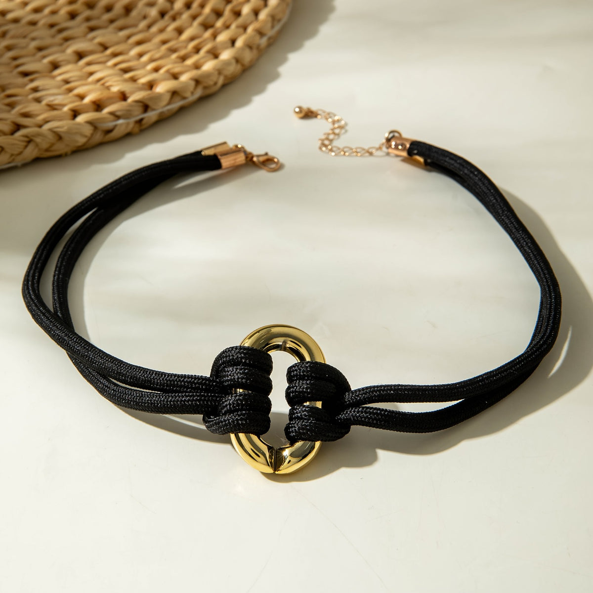 Vintage Braided Knot Choker Necklace