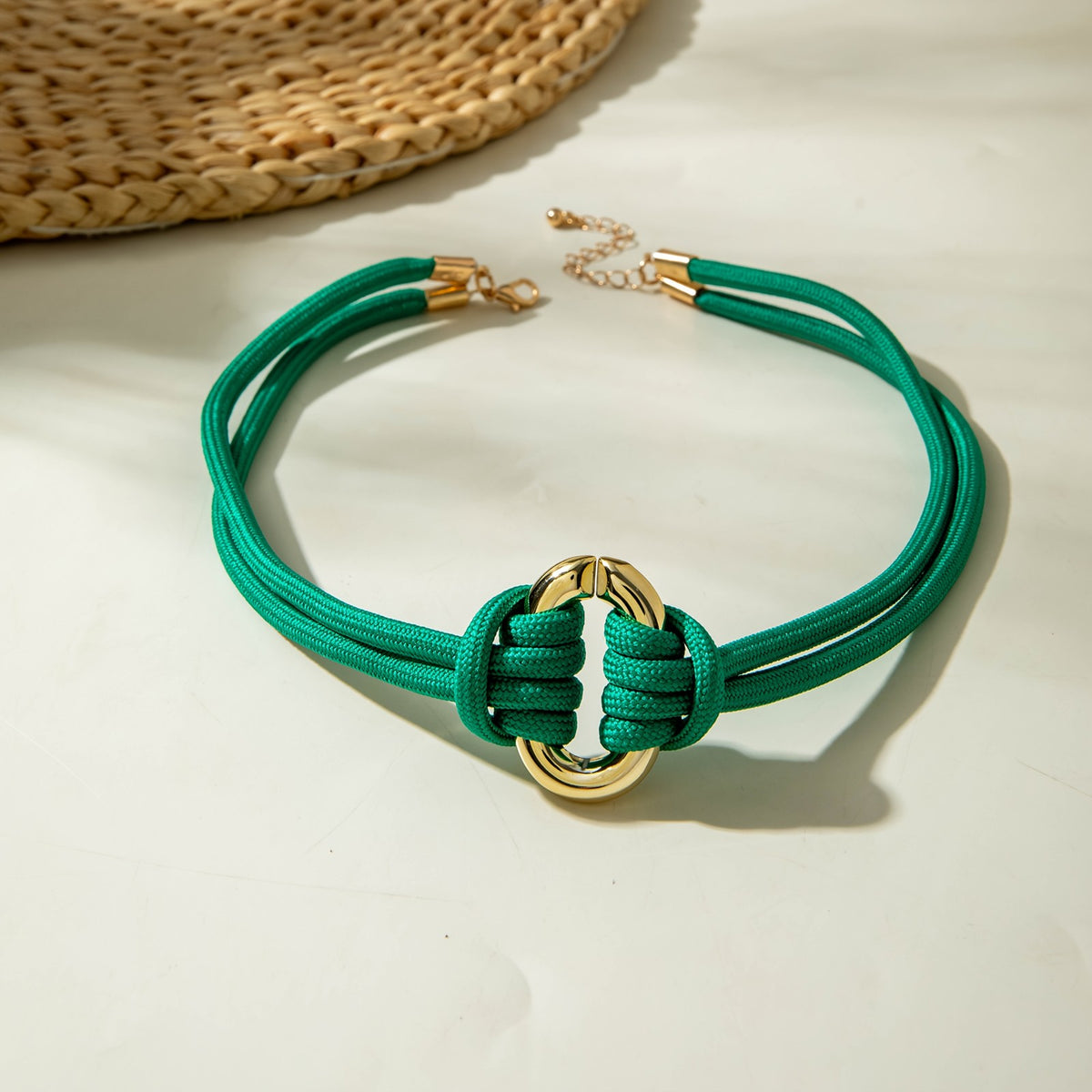 Vintage Braided Knot Choker Necklace