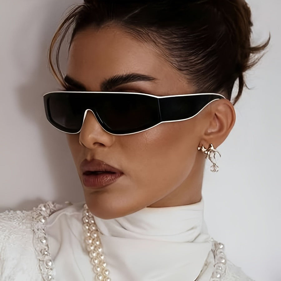 Classy Futuristic Shield Sunglasses