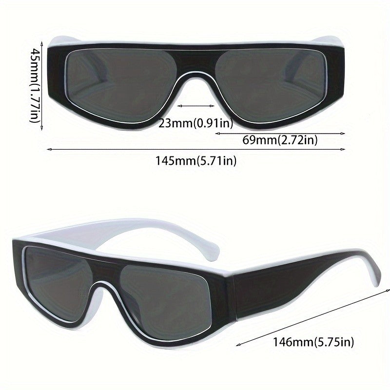 Classy Futuristic Shield Sunglasses