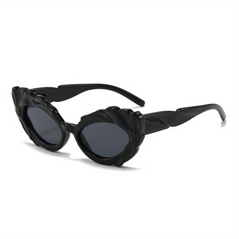 Classy Amber Floral Cat Eye Sunglasses