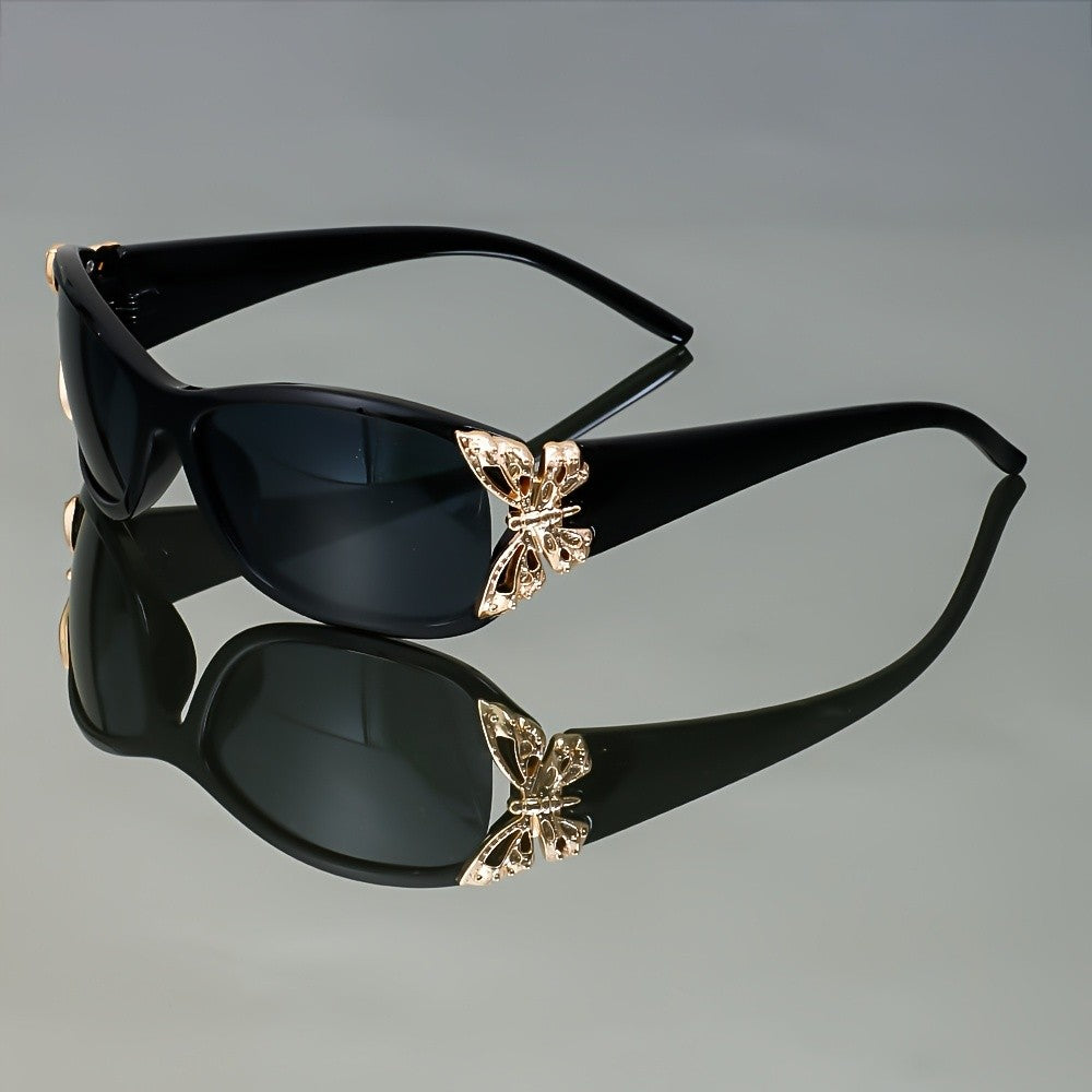 Elegant Butterfly Accent Sunglasses