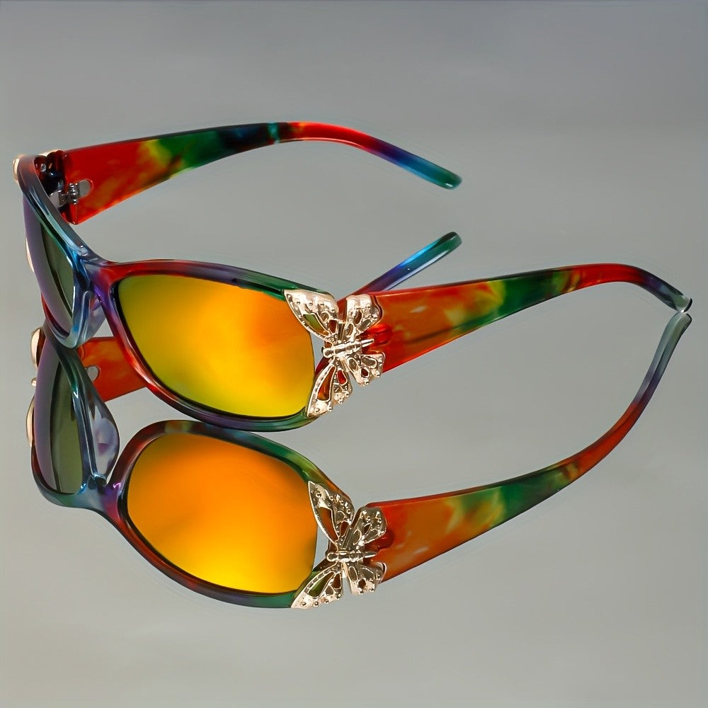 Elegant Butterfly Accent Sunglasses
