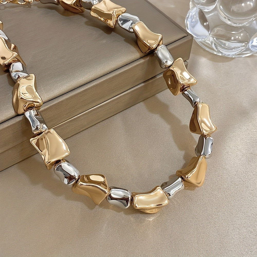 18k Elegant Irregular Chunky Bracelet