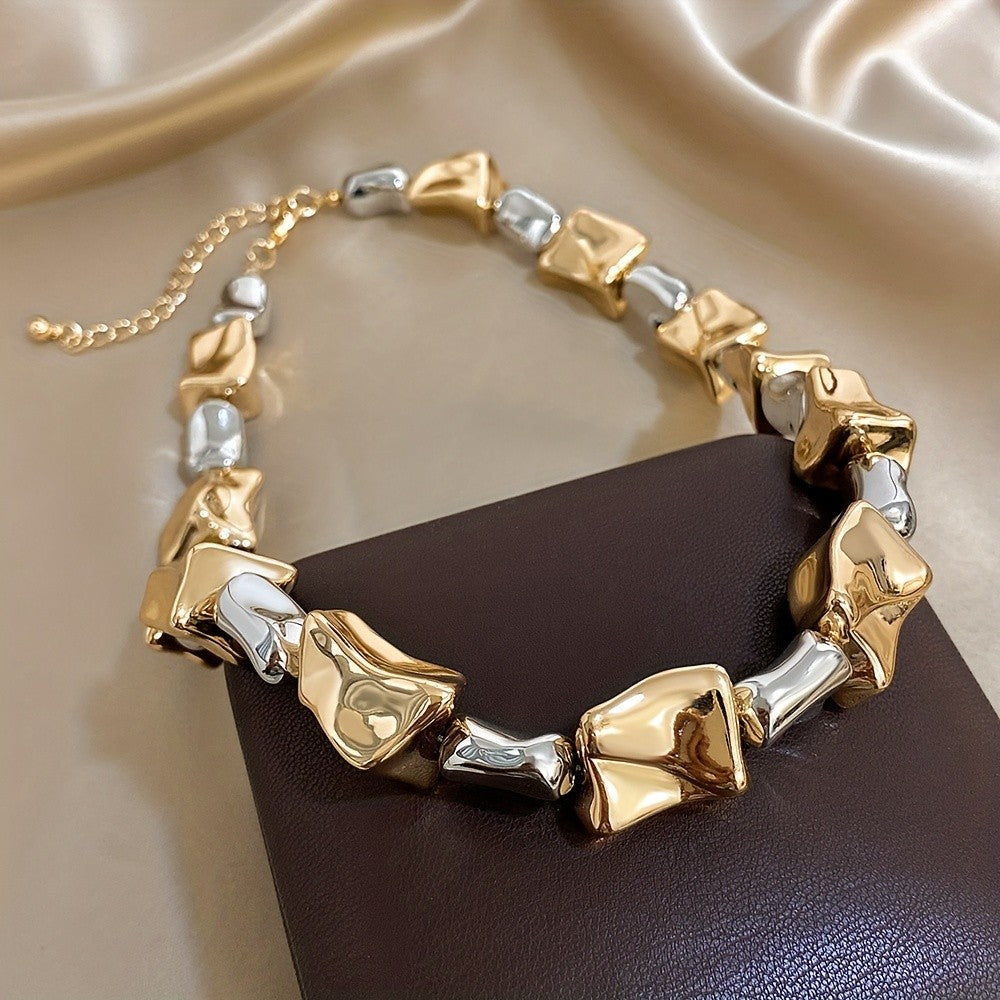 18k Elegant Irregular Chunky Bracelet