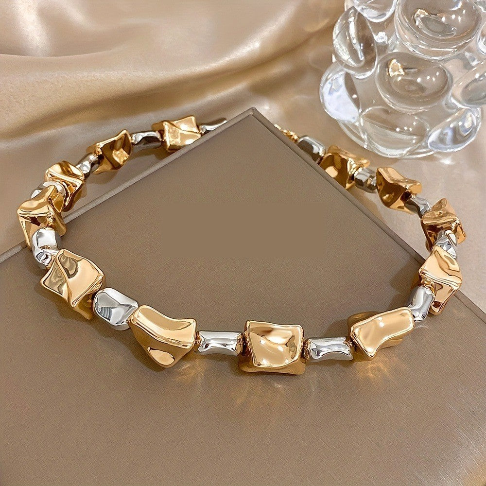 18k Elegant Irregular Chunky Bracelet