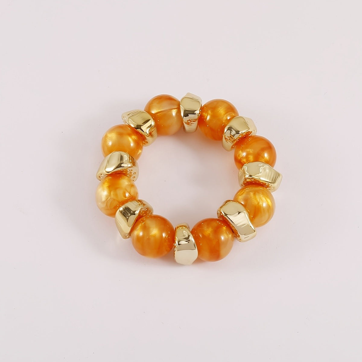 Boho Marbled Bead Bracelet Set