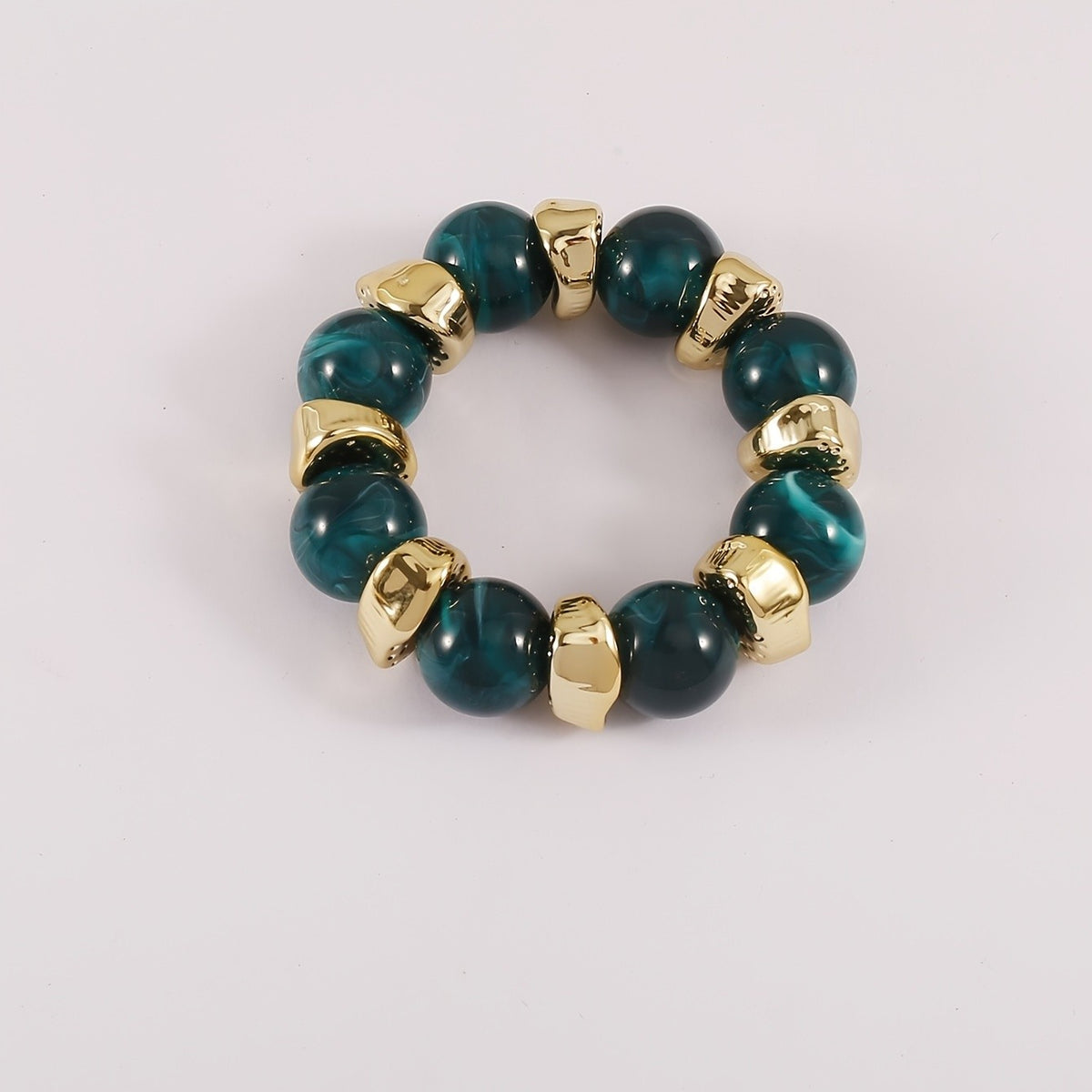 Boho Marbled Bead Bracelet Set