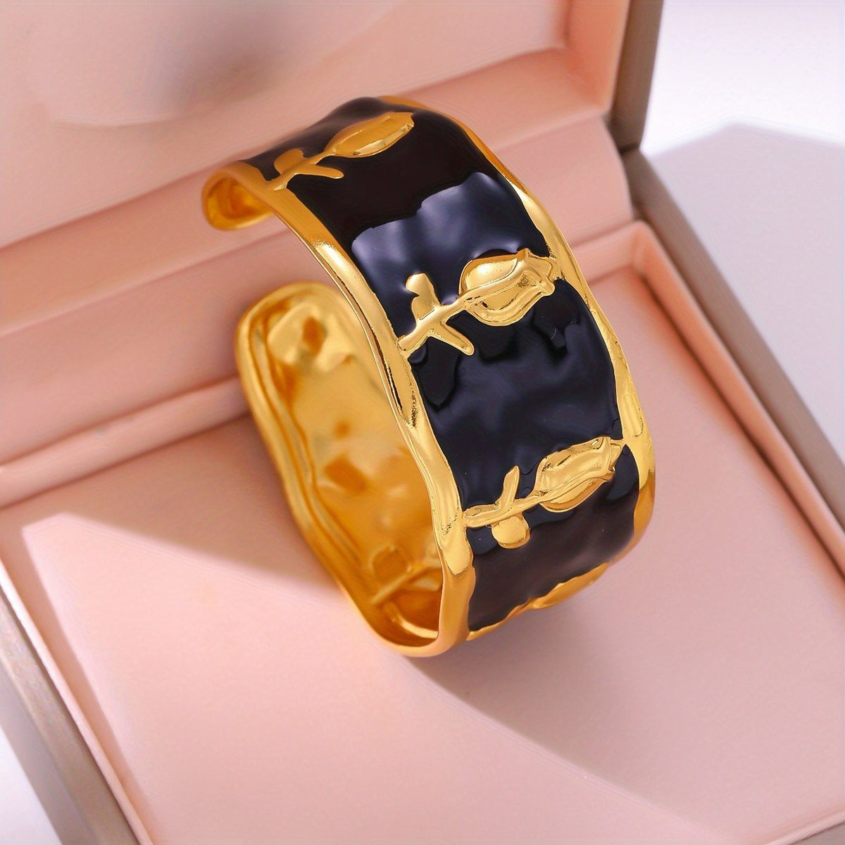 Classy Rose Open Bangle