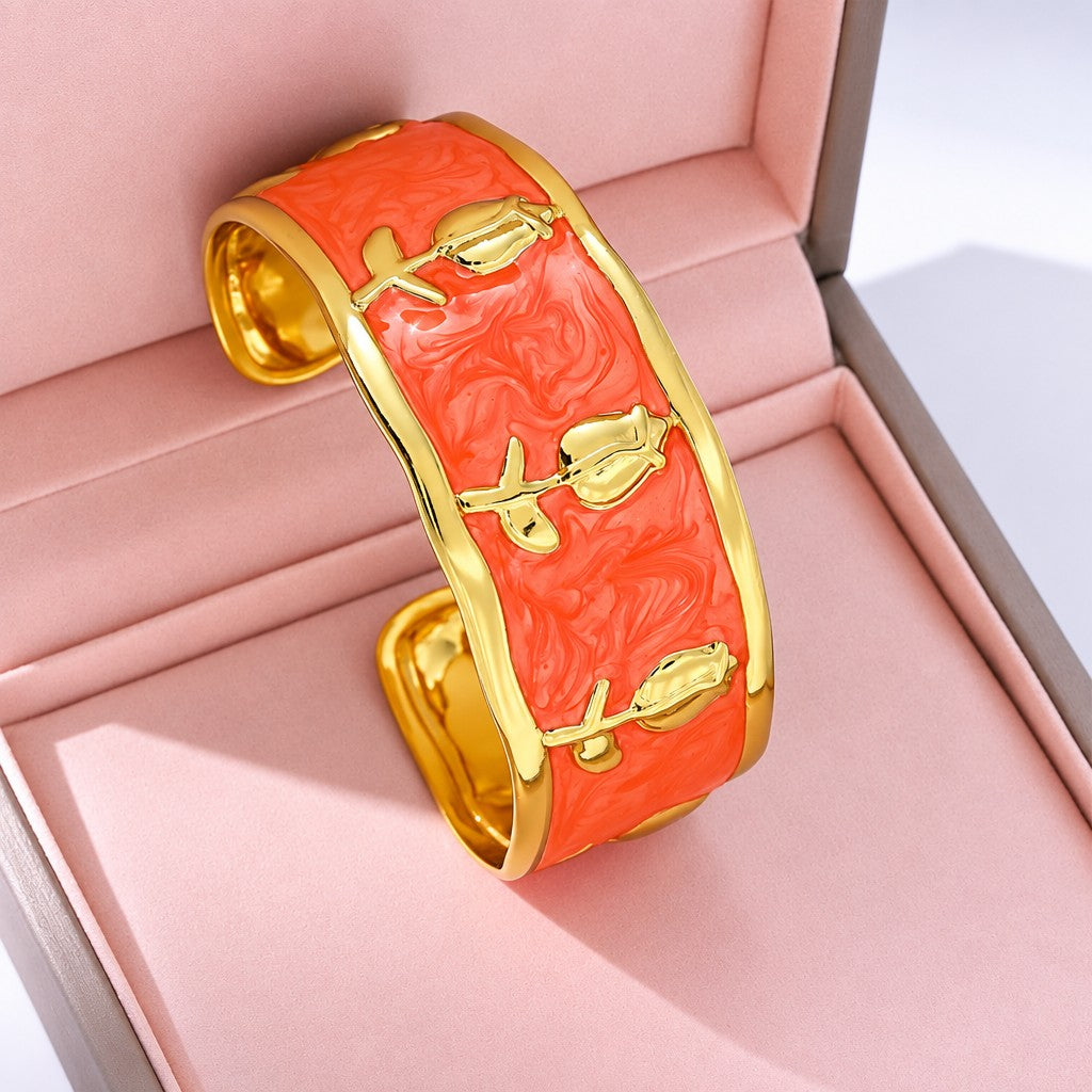 Classy Rose Open Bangle