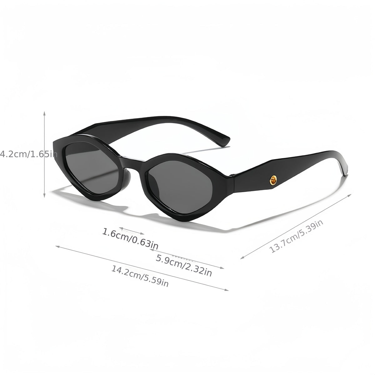 Classy Black Cat Eye Sunglasses