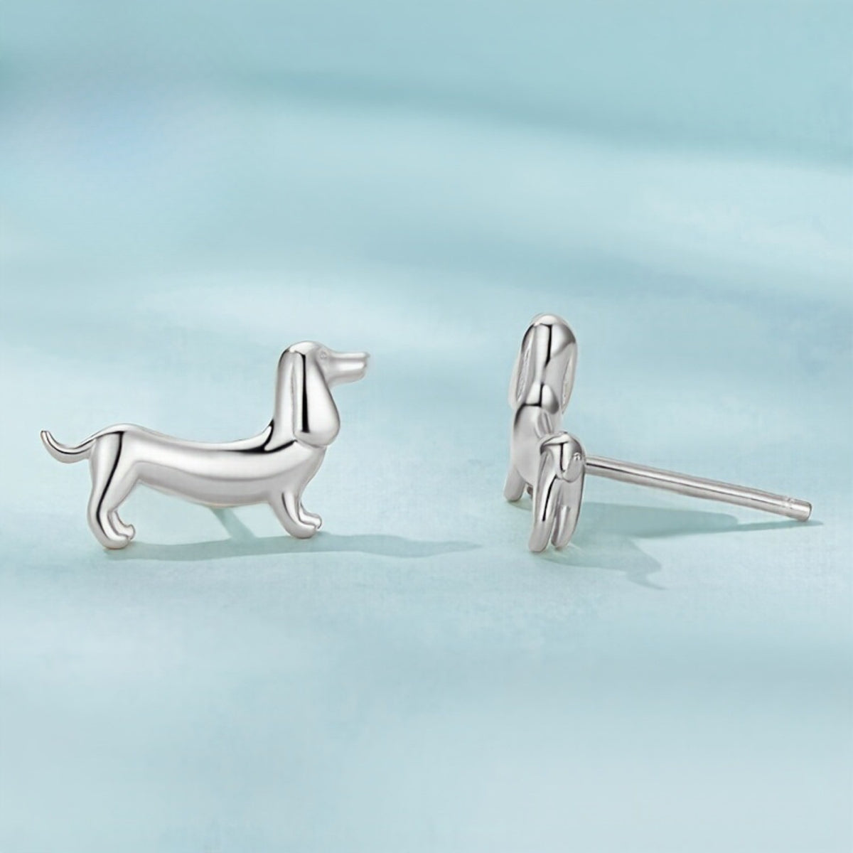Cute Dachshund Stud Earrings