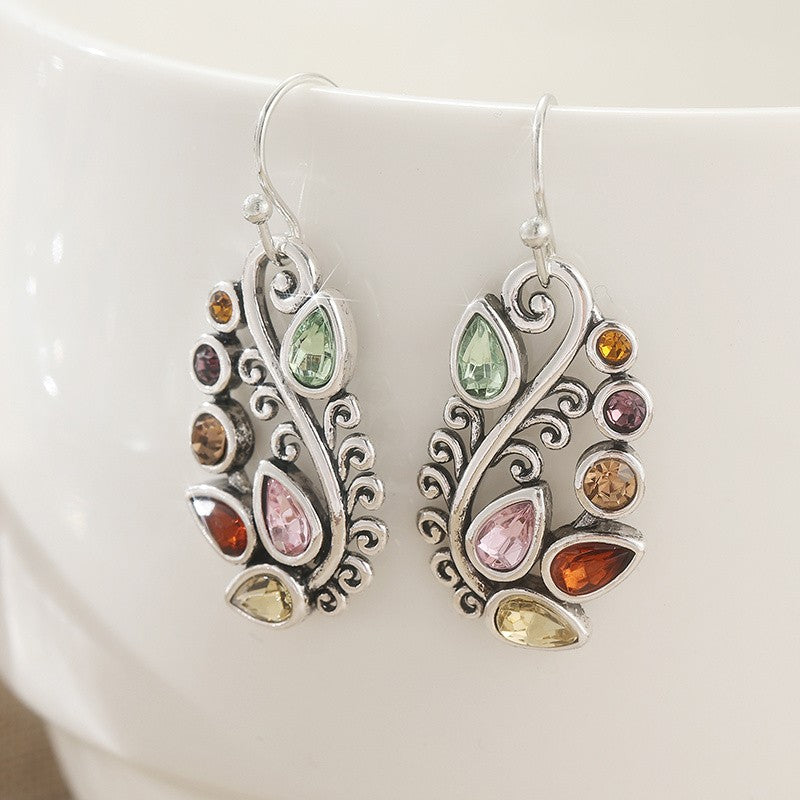 Elegant Multi-Color Leaf Earrings