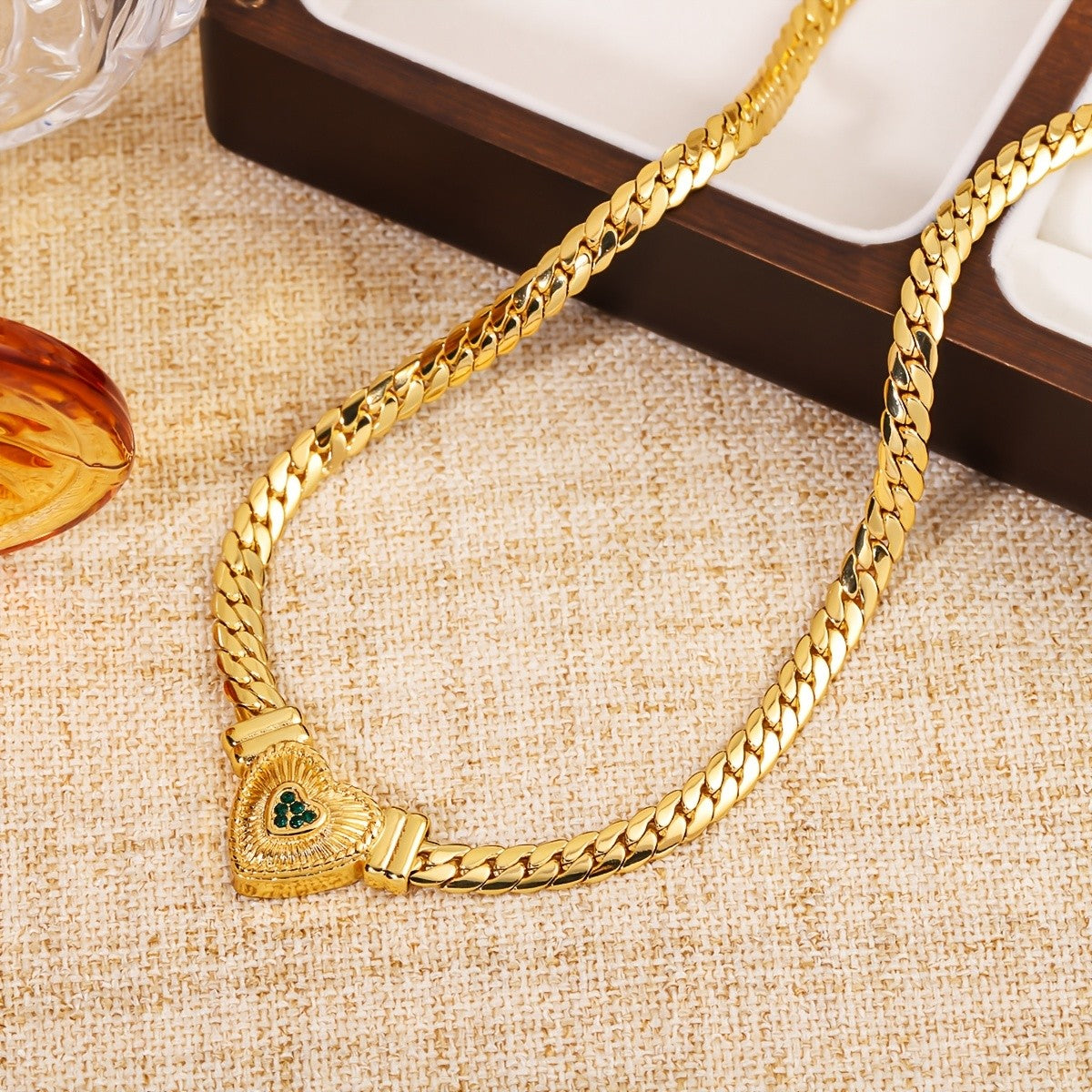 Dainty Heart Zircon Necklace