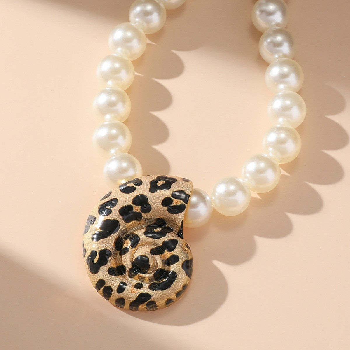 Boho Leopard Starfish Beaded Necklace