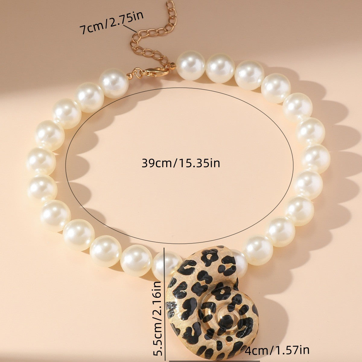 Boho Leopard Starfish Beaded Necklace