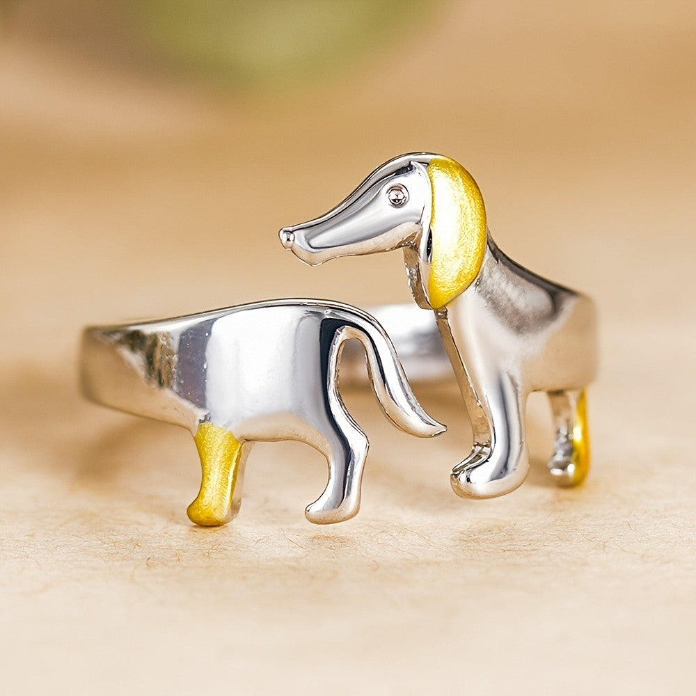 Cute Dachshund Dog Ring