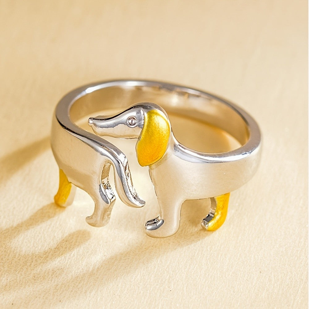 Cute Dachshund Dog Ring