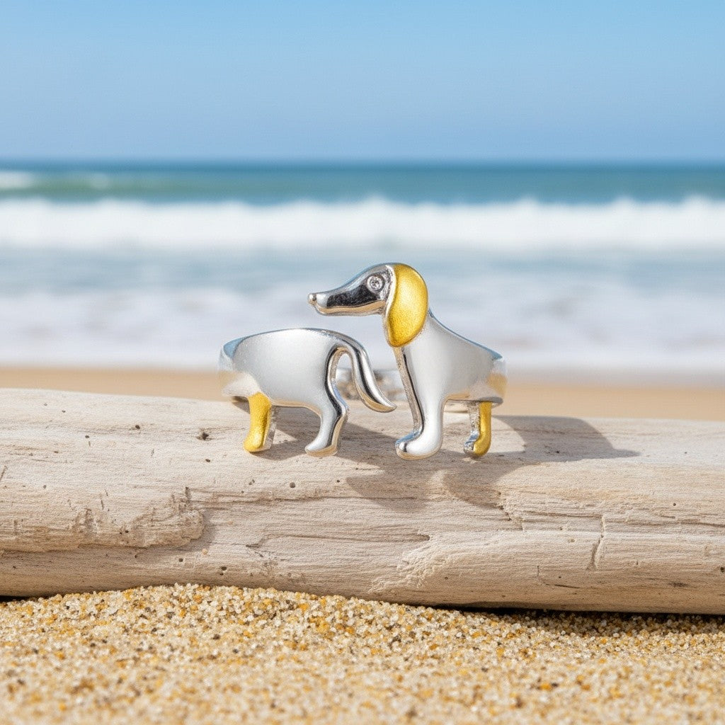 Cute Dachshund Dog Ring