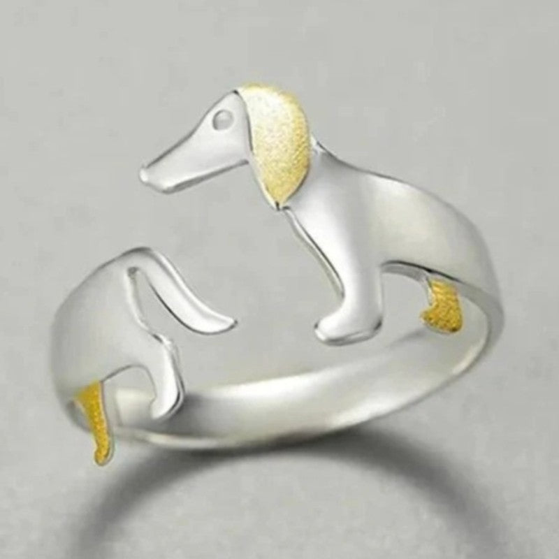 Cute Dachshund Dog Ring