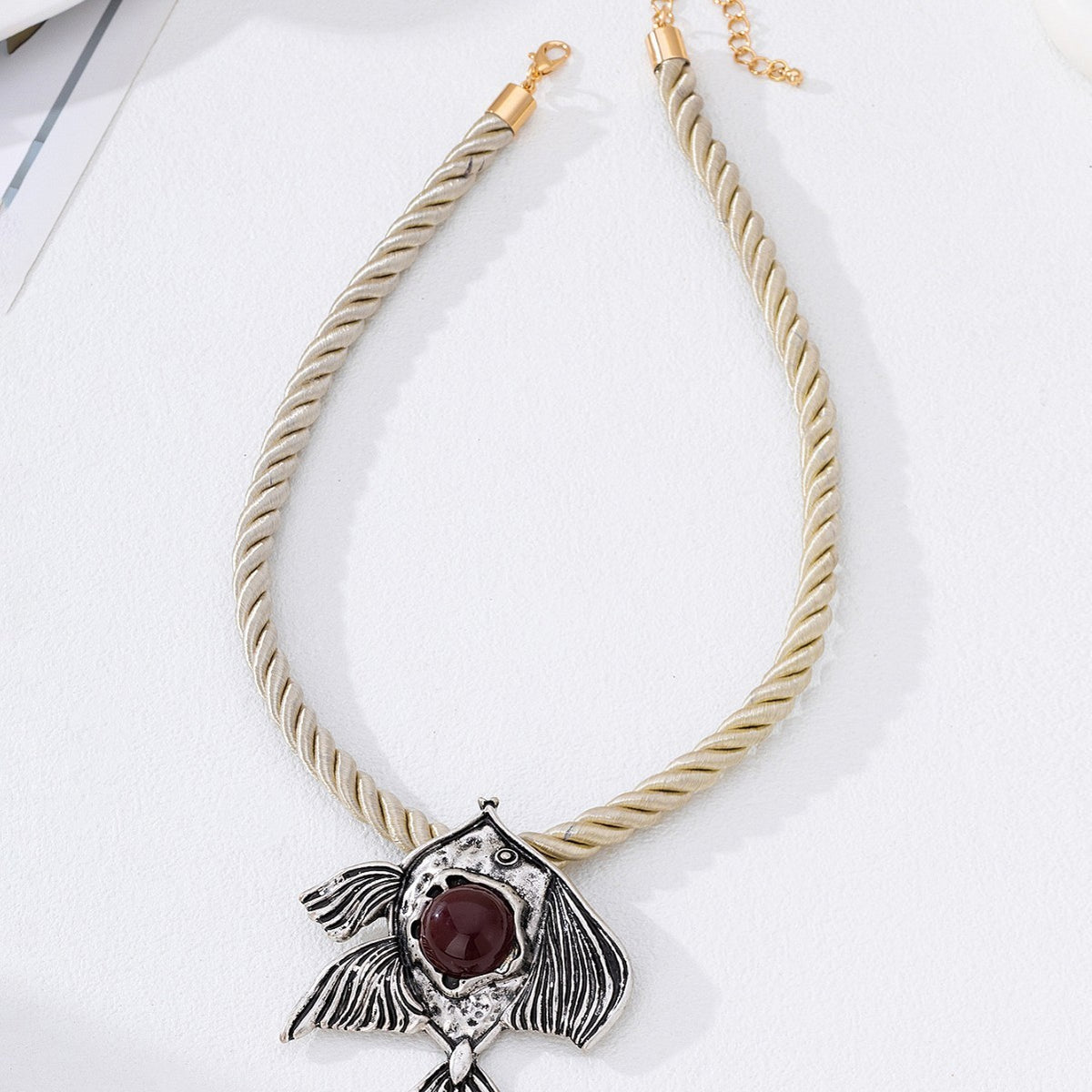 Elegant Fish Pearl Rope Necklace