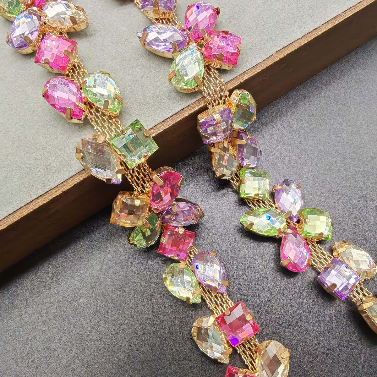 Romantic Multicolor Crystal Chain