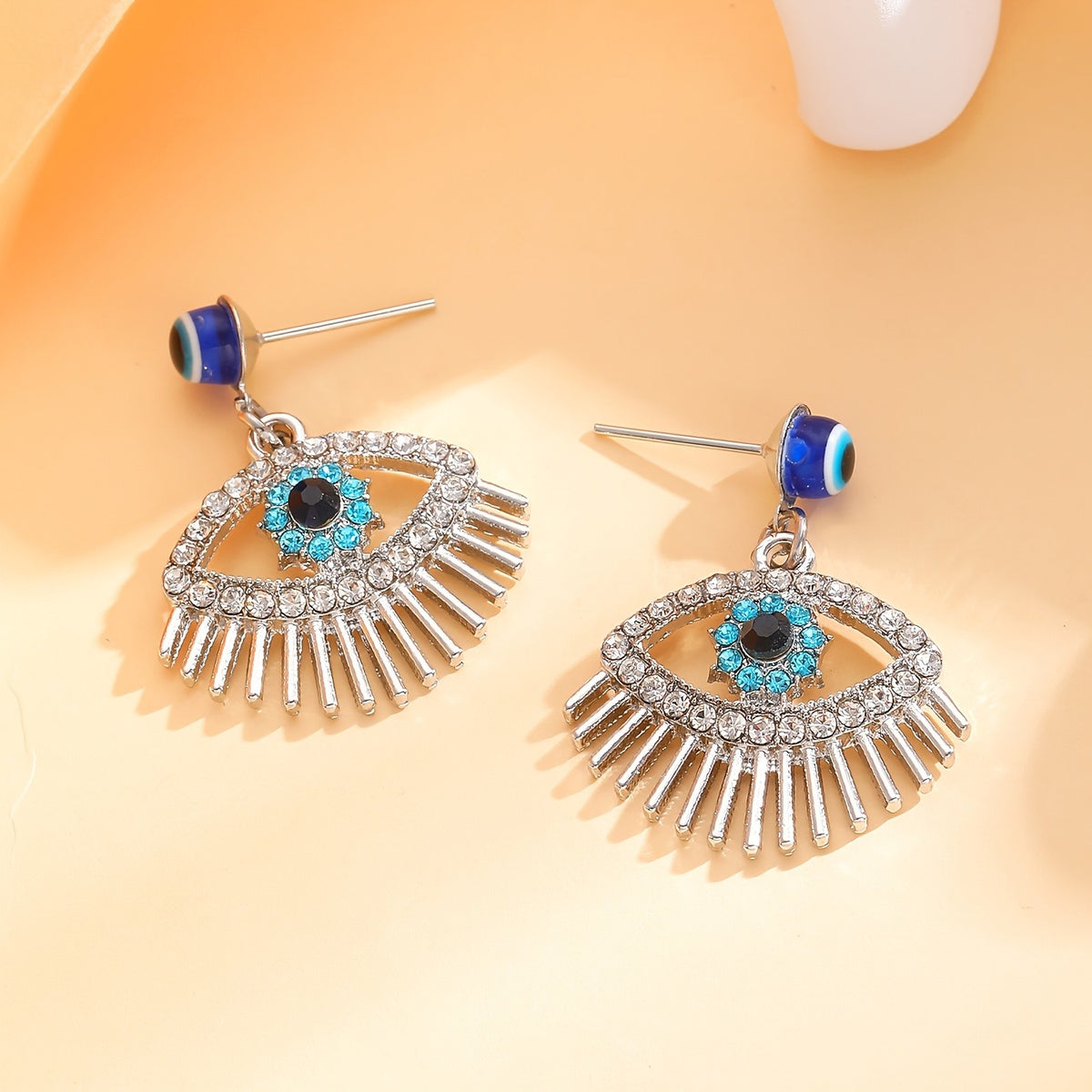 Classy Evil Eye Zircon Earrings