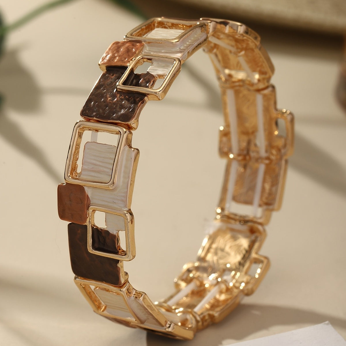 Vintage Geometric Square Bracelet