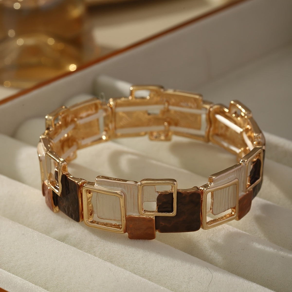 Vintage Geometric Square Bracelet