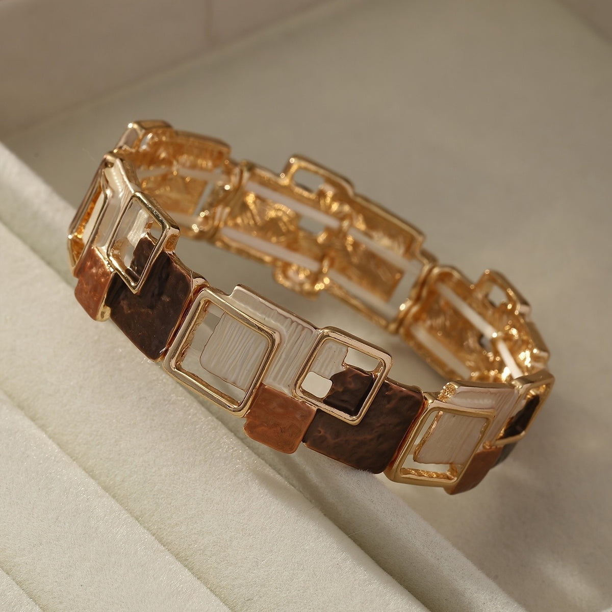 Vintage Geometric Square Bracelet