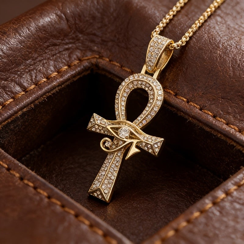 Boho Egyptian Ankh Cross Necklace
