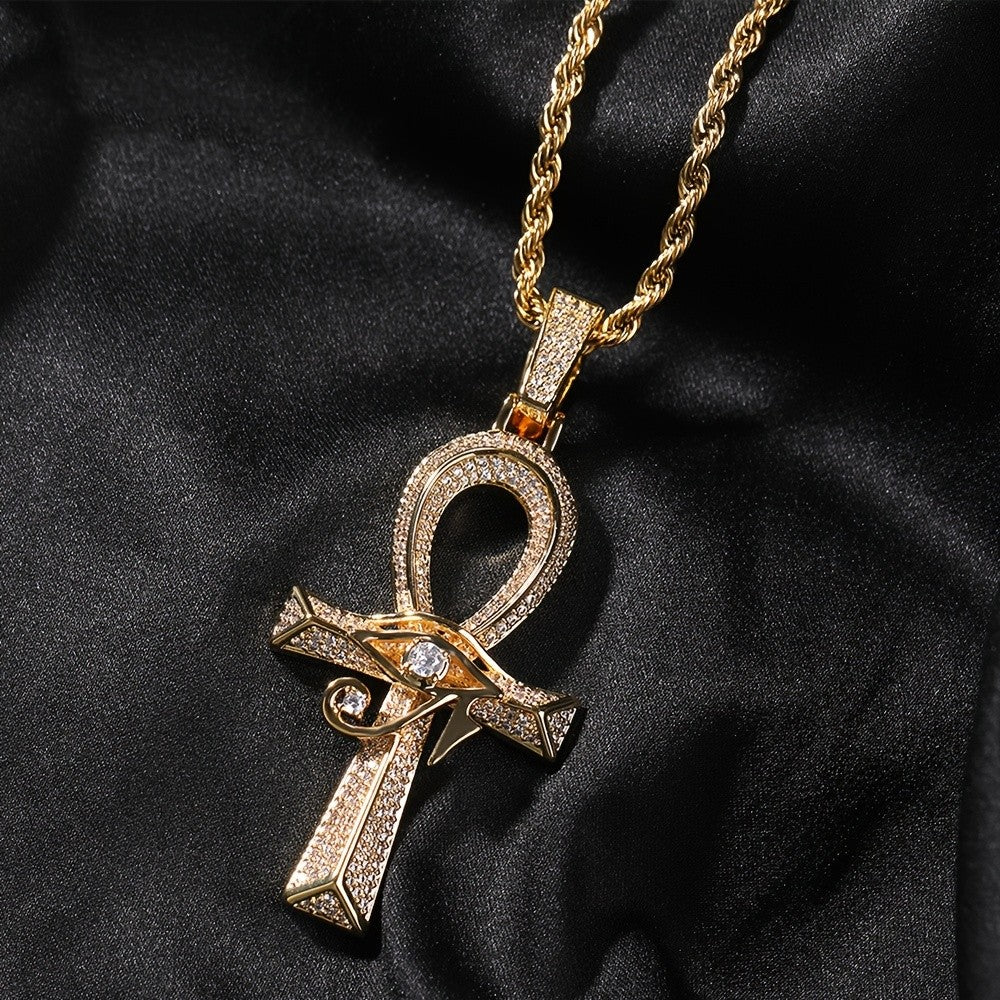 Boho Egyptian Ankh Cross Necklace
