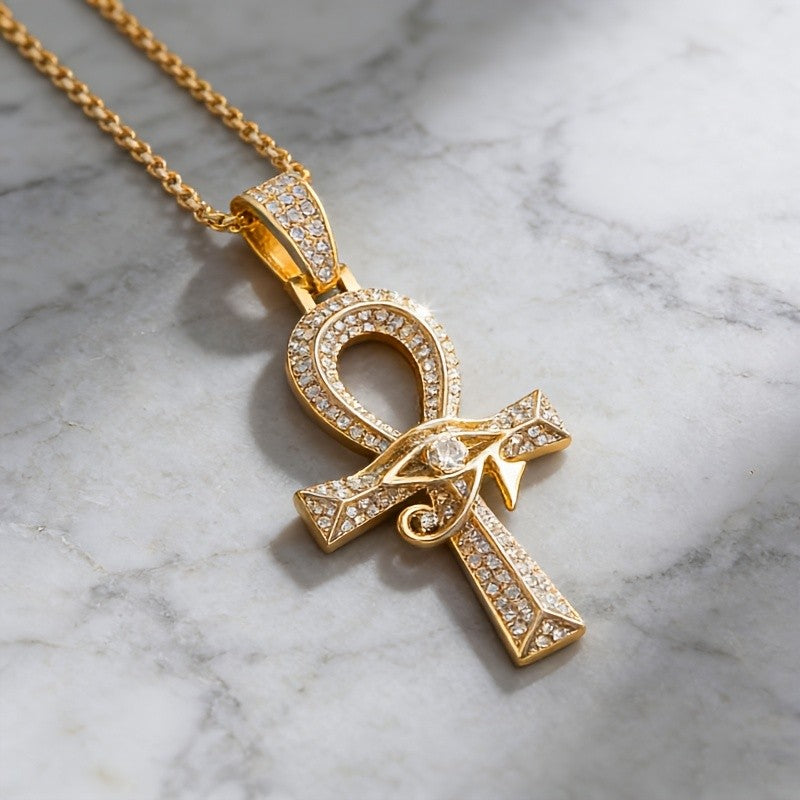 Boho Egyptian Ankh Cross Necklace