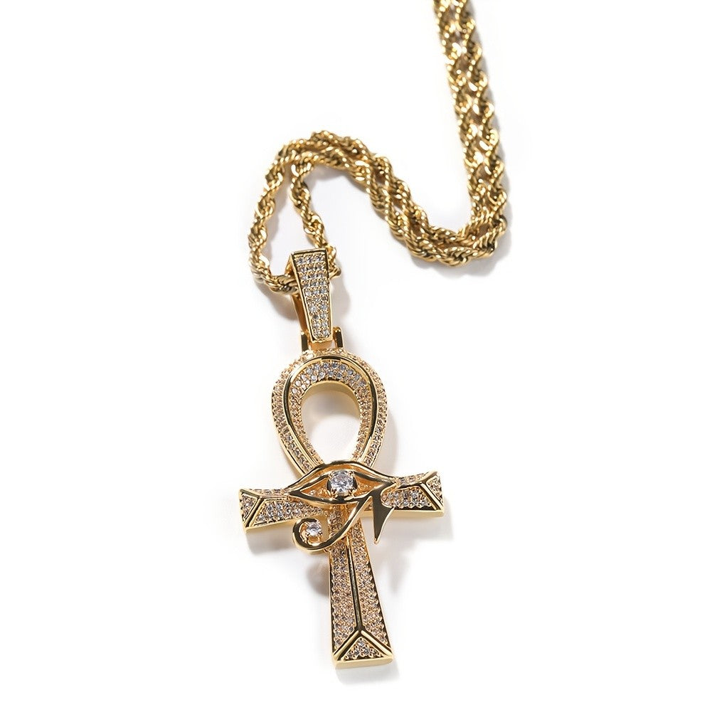 Boho Egyptian Ankh Cross Necklace