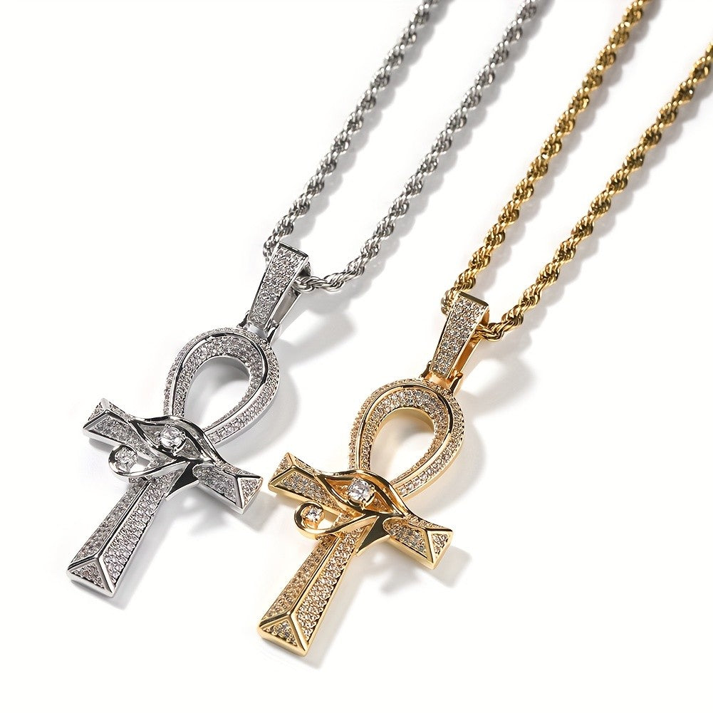 Boho Egyptian Ankh Cross Necklace