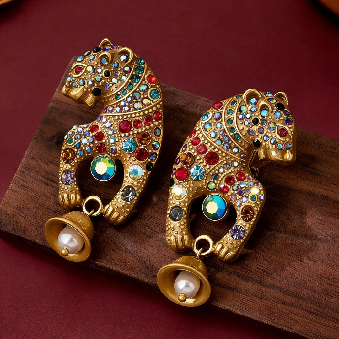 Boho Multicolor Cheetah Earrings