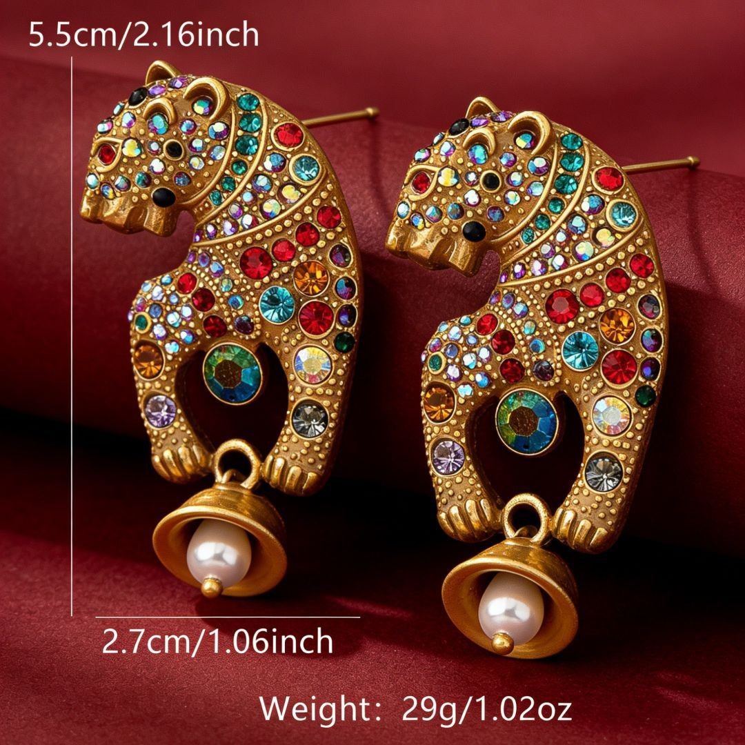 Boho Multicolor Cheetah Earrings