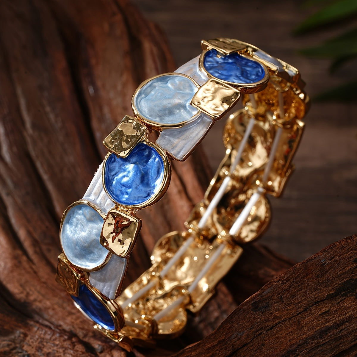 Boho Geometric Enamel Bracelet