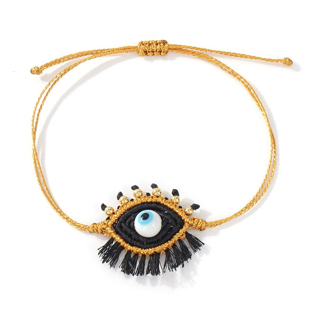 Boho Woven Evil Eye Bracelet