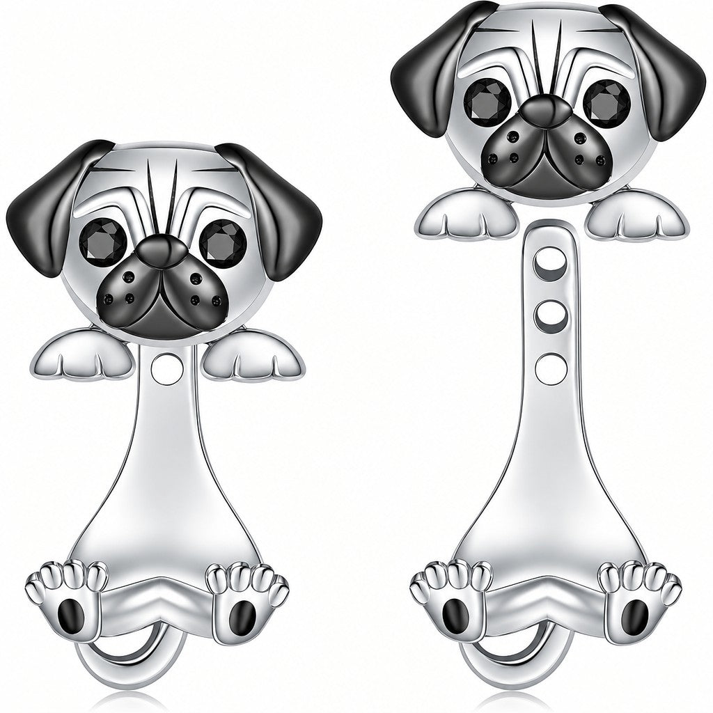 Whimsical Pug Dog Earring