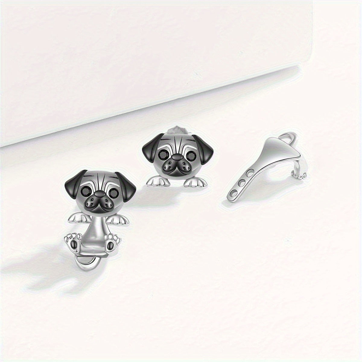 Whimsical Pug Dog Earring
