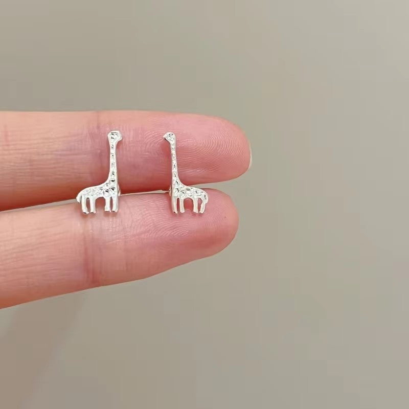 Dainty Giraffe Stud Earrings