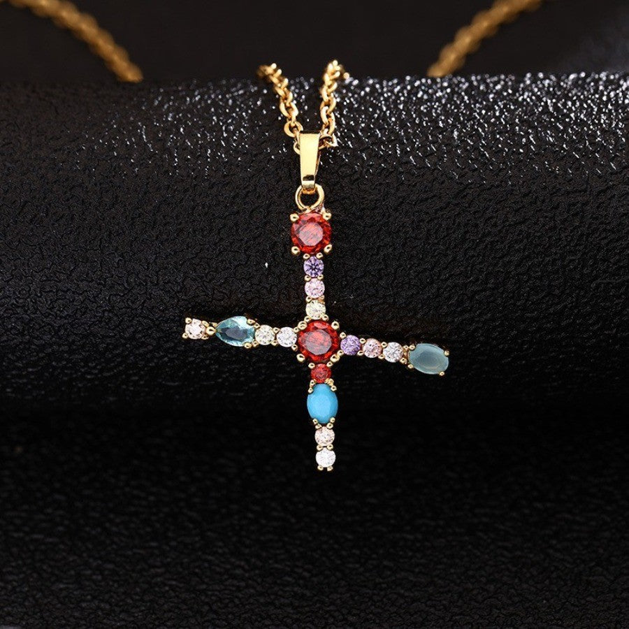 Colorful Initial Letter Necklace