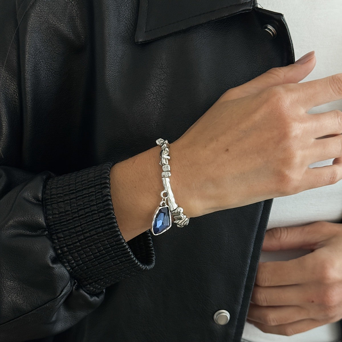 Elegant Geometric Stone Bracelet