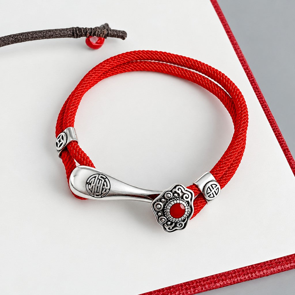 Classy Ruyi Red Rope Bracelet