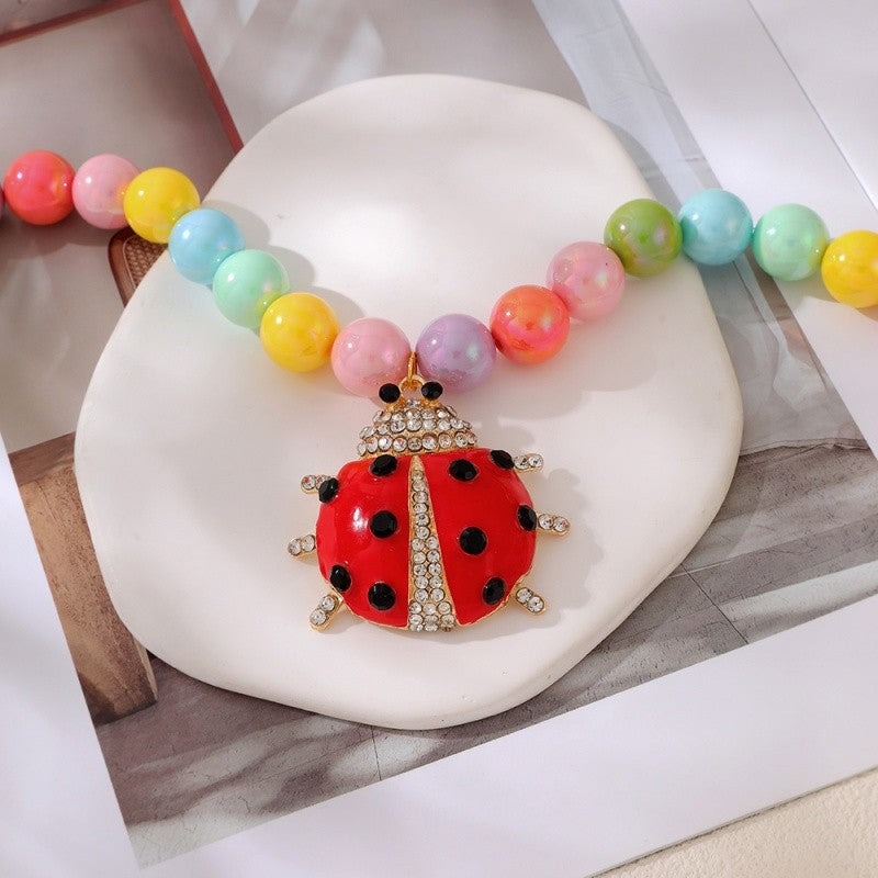 18k Boho Pink Pearl Lobster Necklace