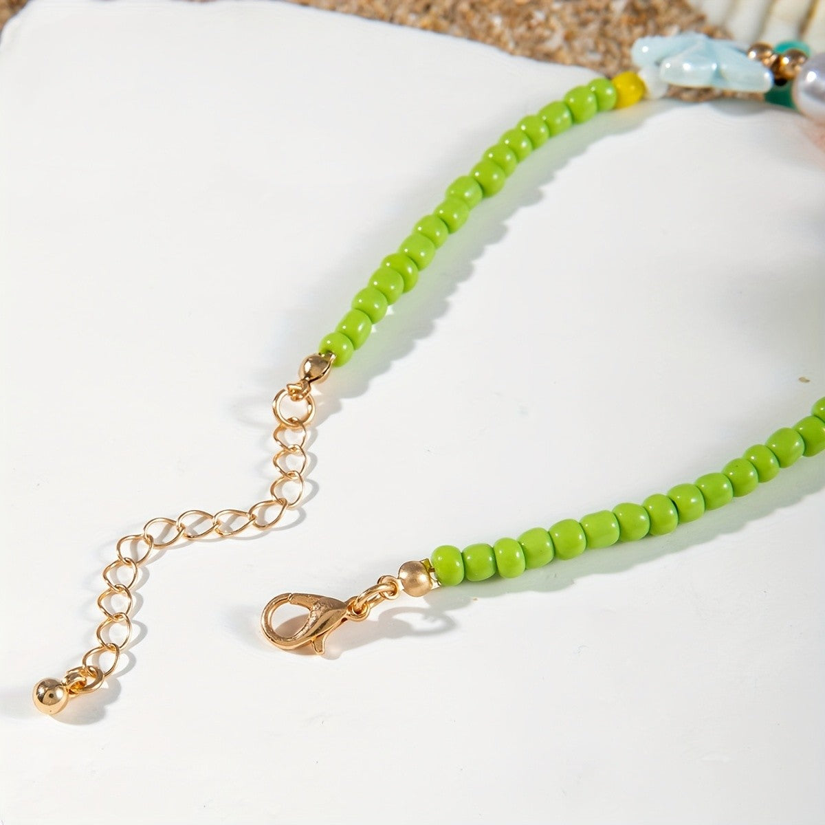 Boho Polka Dot Fish Anklet