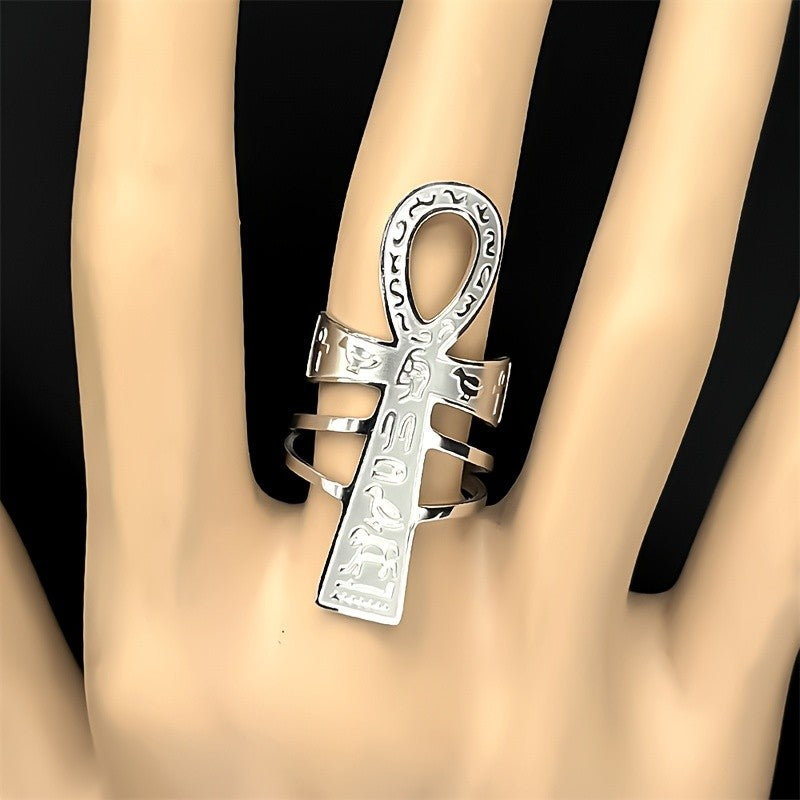 Classy Egyptian Ankh Open Ring