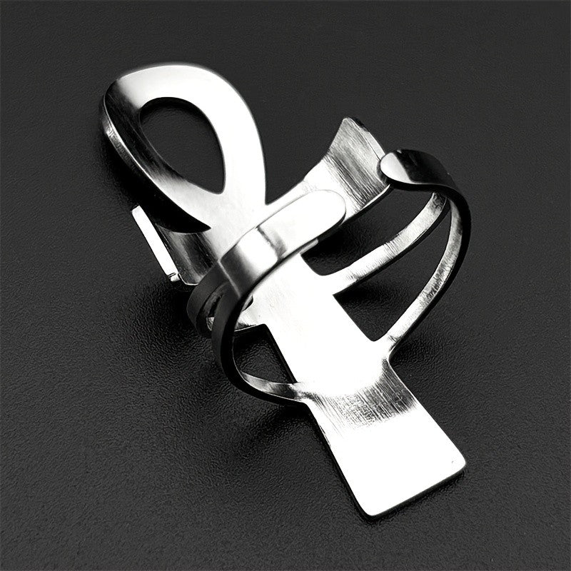 Classy Egyptian Ankh Open Ring