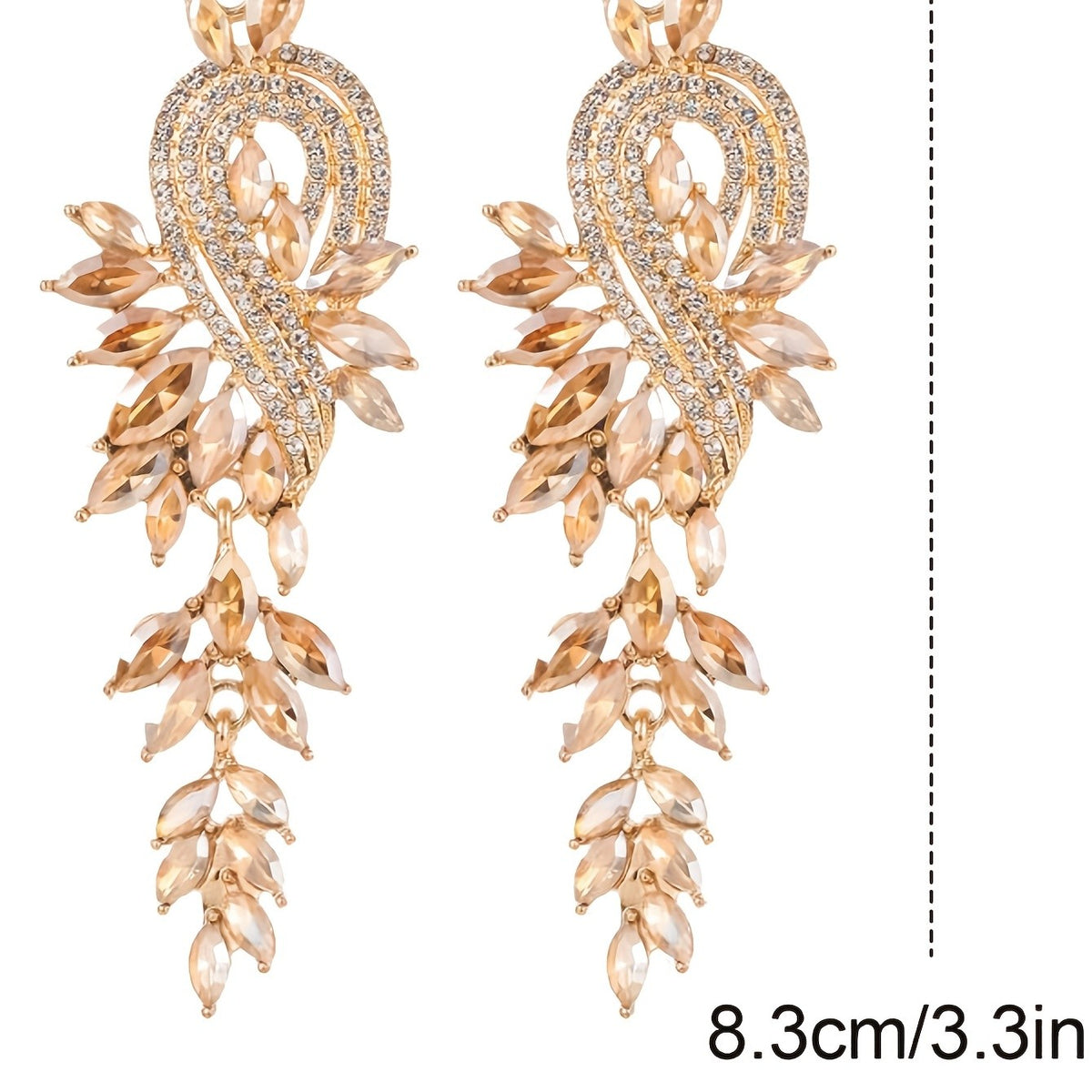 Elegant Multicolor Leaf Drop Earrings